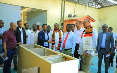 በክልሉ ​ምክትል ርዕሰ መስተዳድር እና ሥራና ክህሎት ቢሮ ኃላፊ አበባየሁ ታደሰ(ዶ/ር) የተመራ ልዑክ በአርባምንጭ ፖሊ-ቴክኒክ ሳታላይት እንስቲትዩት በተለያዩ ዘርፎች የሚከናወኑ የሥራ እንቅስቃሴዎችን ጎበኘ​